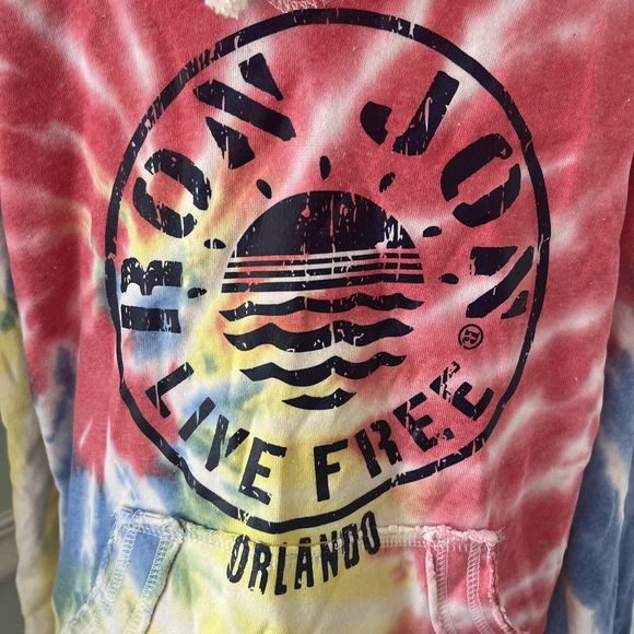 Ron Jon Surf Shop Hoodie Womens Medium Tie Dye ORLANDO Super Soft - Picture 2 of 5